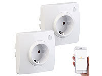 Luminea Home Control Einbau WLAN Steckdose, WiFi-Steckdose Google