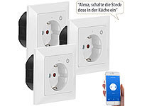 Luminea Home Control Funksteckdose Unterputz