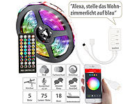 Luminea Home Control Lichtstreifen, TV Hintergrundbeleuchtung, LEDband