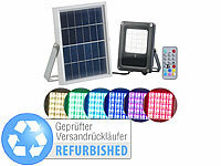 Luminea LED-Strahler außen RGB, Solar-Fluter mit Fernbedienung