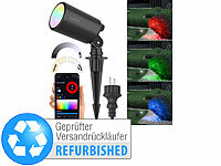 Luminea Home Control LED-Gartenstrahler RGB, LED Gartenspots