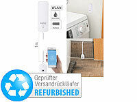 Luminea Home Control Wassermelder ZigBee App, Wasserwächter ZigBee