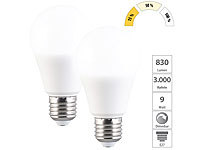 Luminea LED Tageslichtlampe E27, LED-Glühbirne dimmbar