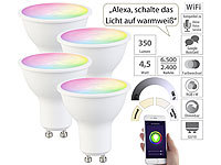 Luminea Home Control GU10 LED Alexa, GU10 LED RGBW