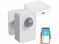 Luminea Home Control Bewegungsmelder Smart, Funkbewegungsmelder