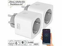 Luminea Home Control WLAN-Steckdose Schalter