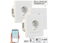 Luminea Home Control Elesion Steckdosen, Smart-Home-Steckdose Alexa