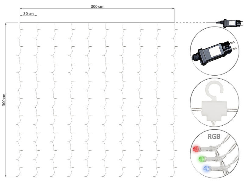 ; WLAN-LED-Steh-/Eck-Leuchten mit App 