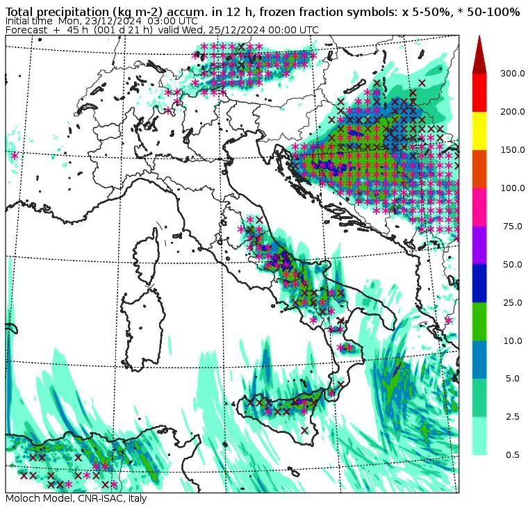 allerta meteo martedì 24 sera