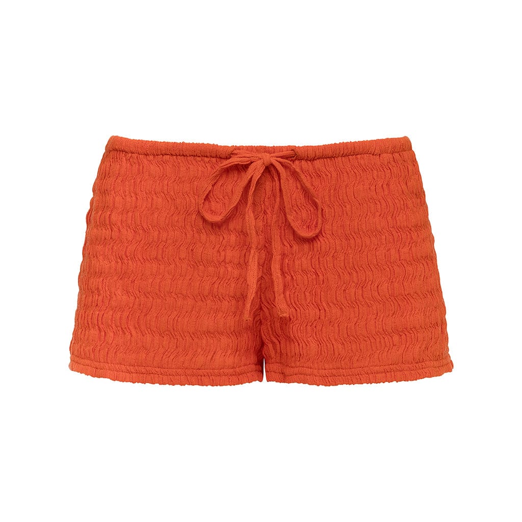 Tangerine Low-Rise Drawstring Short