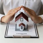 The concept of contracting a home insurance agreement.