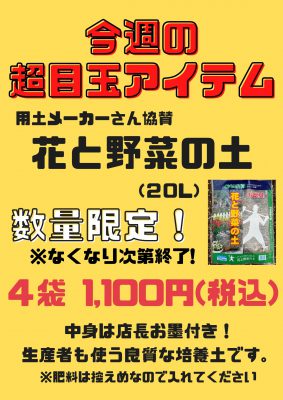 花と野菜の土特売2025.1