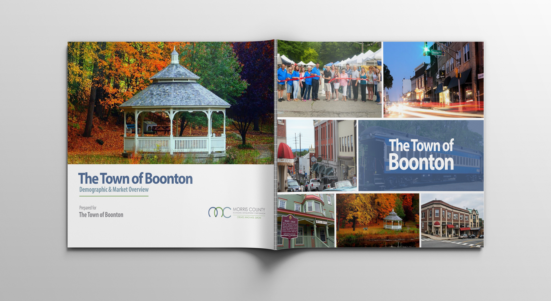 Beautifully designed brochure for Morris County Chamber of Commerce