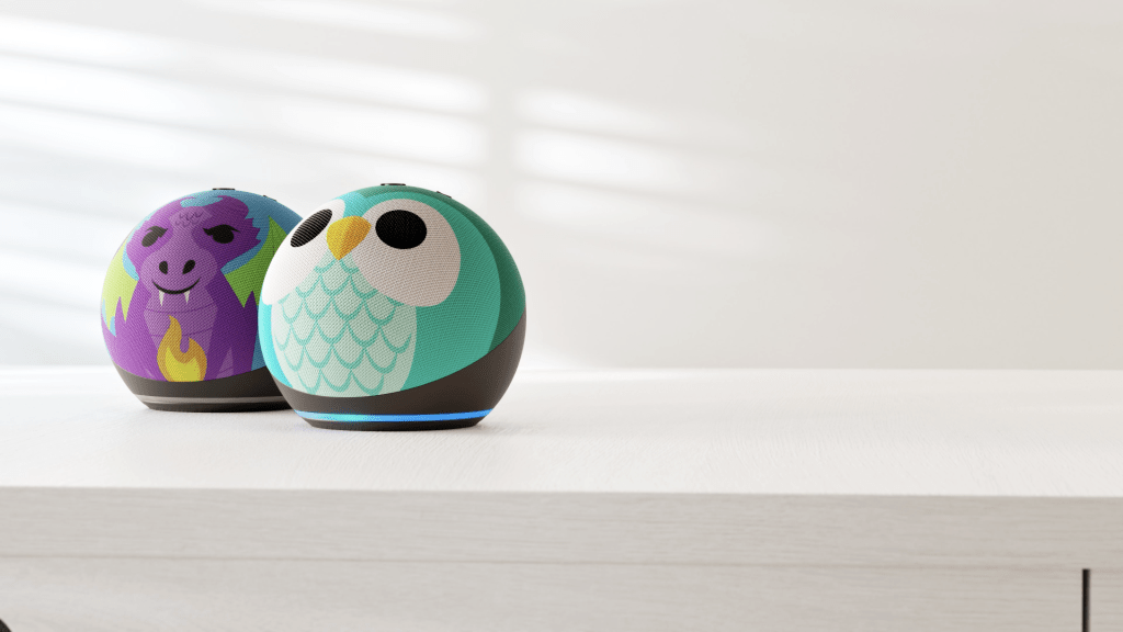 The owl and dragon Echo Dot Kids