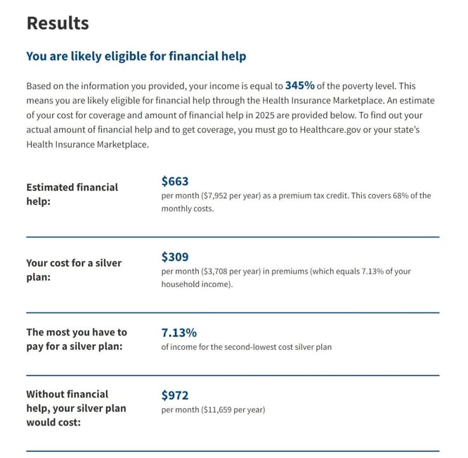 2025 KFF Marketplace Calculator - Arkansas Results