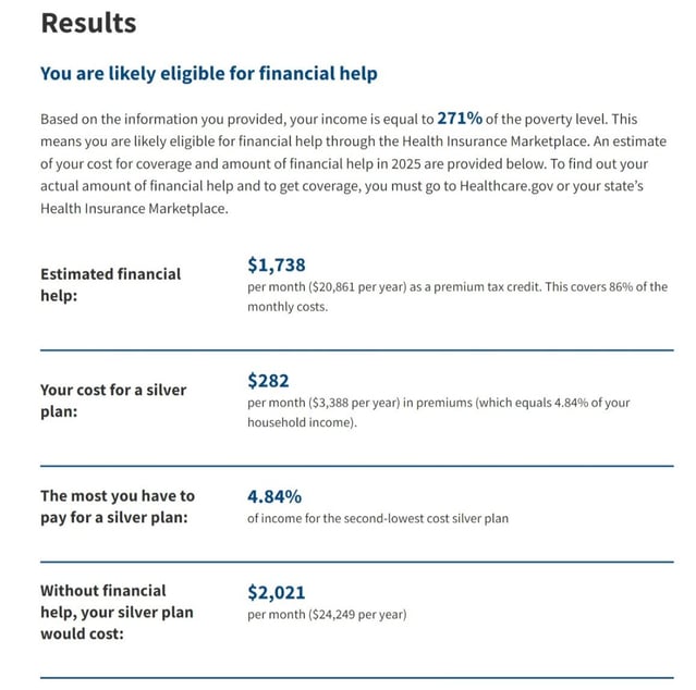 2025 KFF Marketplace Calculator - Utah Results