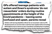 Mythbuster: Are GPs issuing DNRs to teenage patients?