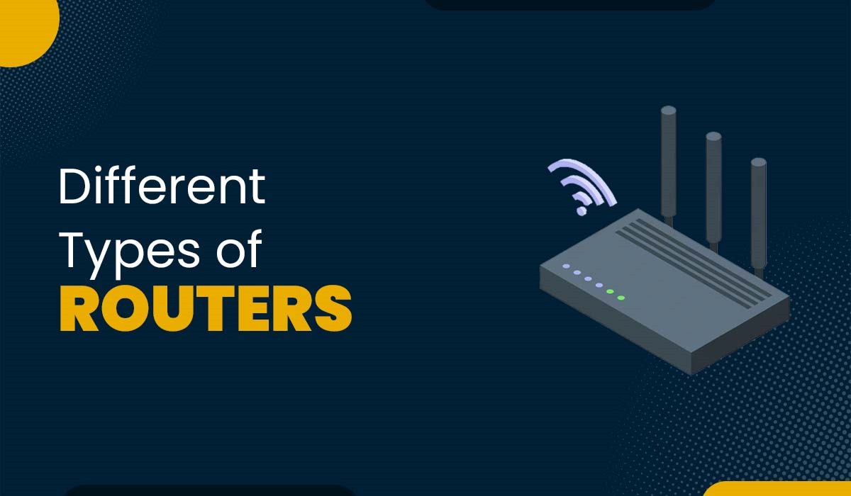 A blog featured image for a blog with title - Different Types of Routers