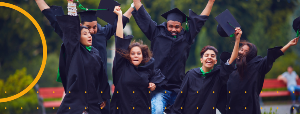 Students on their graduation day