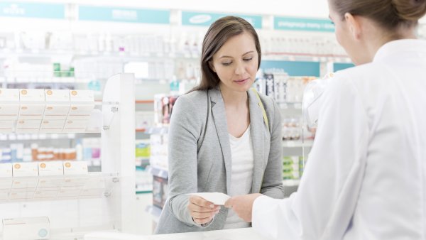 two people in the pharmacy