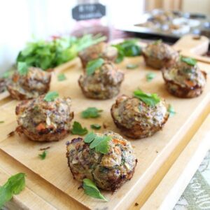 Turkey quinoa meatloaf muffins.