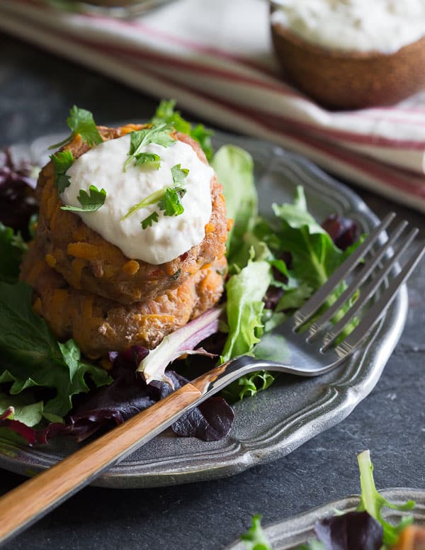 Turkey sweet potato patties