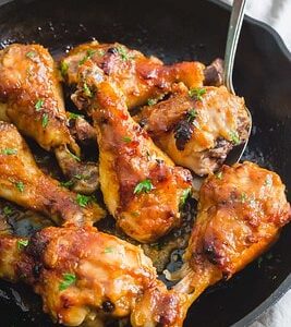 Miso maple chicken drumsticks.