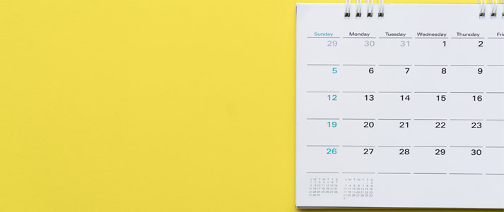 colourful calendar