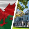 welsh flag and cardiff university