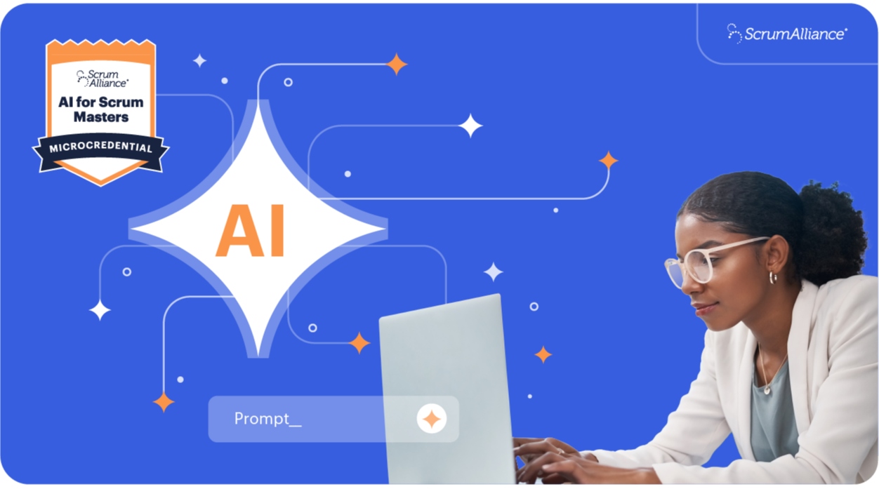 AI for scrum masters microcredential badge