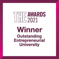 THE Awards 2021 - Winner Outstanding Entrepreneurial University