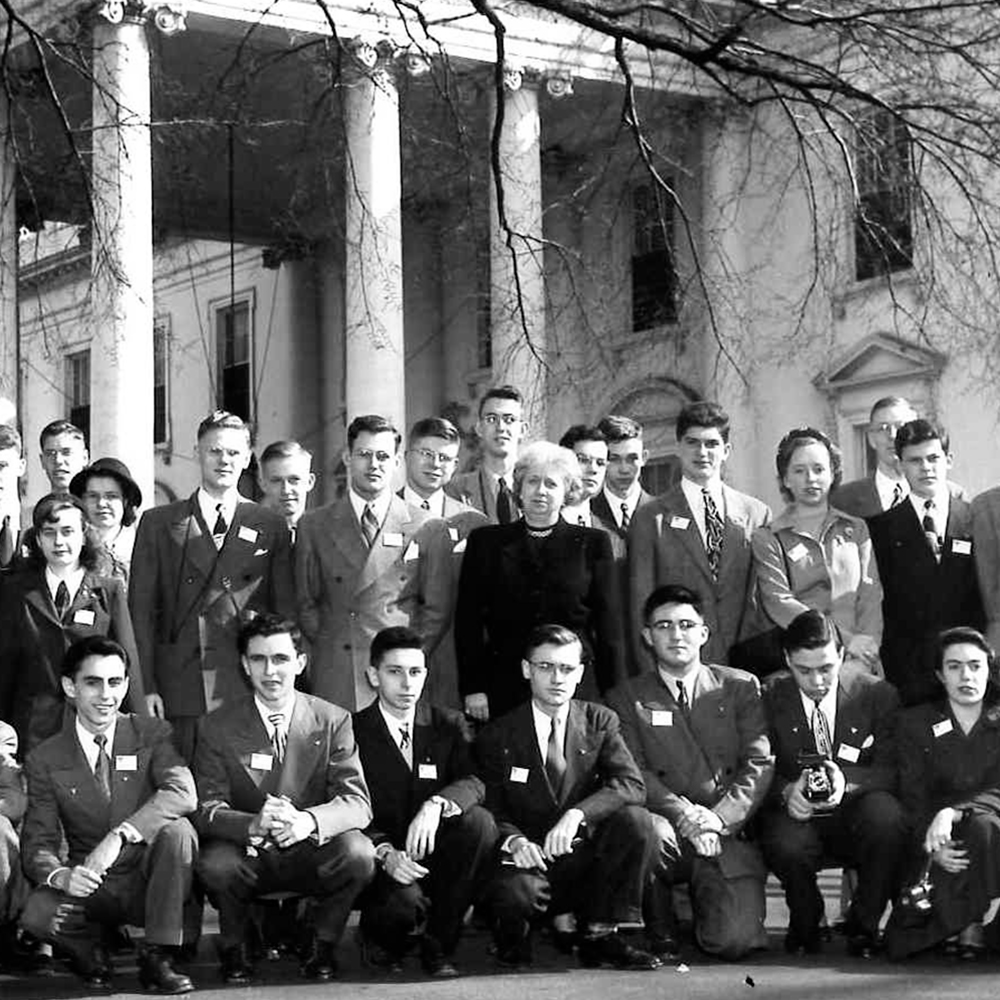 STS finalists meet First Lady Elizabeth Truman at the White House 