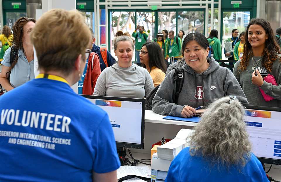 ISEF 2024 Los Angeles, CA - International Science and Engineering Fair - volunteer at Registration