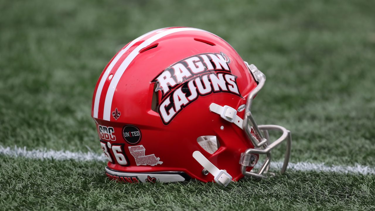 Louisiana Ragin' Cajuns football helmet
