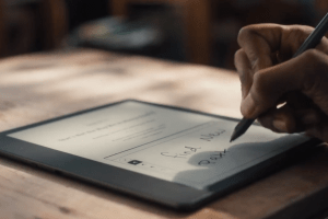 Amazon’s Kindle Scribe is the first with a stylus 