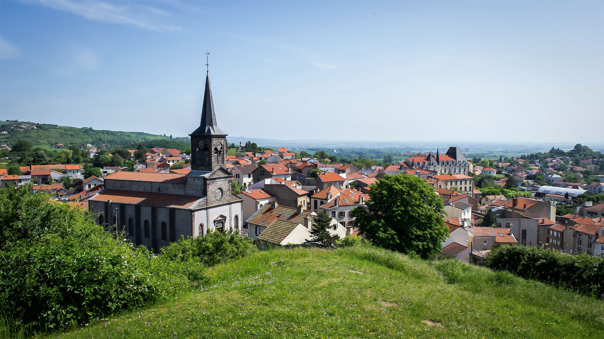 Blick auf Châtel-Guyon