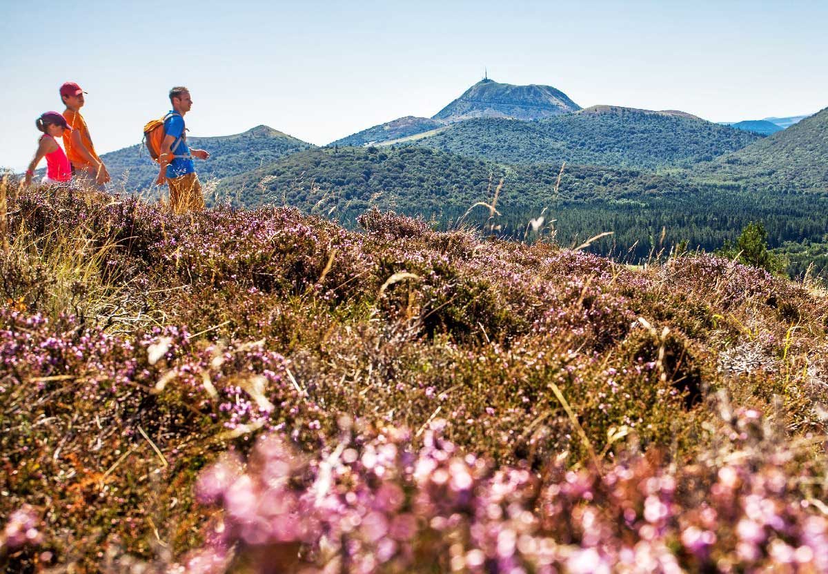 Wanderung auf die Puys Chopines und des Gouttes in Saint-Ours-les-Roches