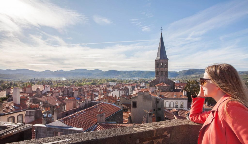 Vue sur Riom depuis la Tour de l'horloge