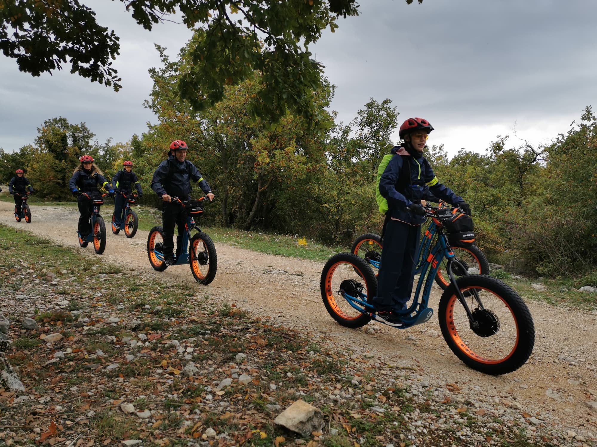 Trottinettes tout-terrain parc ecureuil