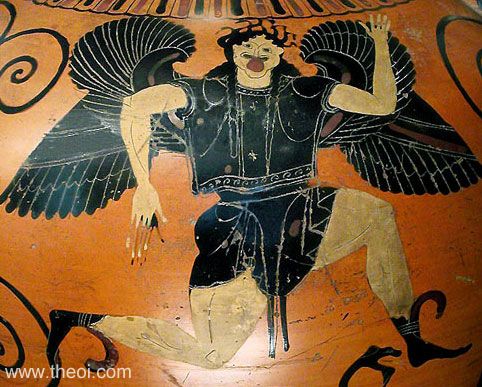 Gorgon | Attic black figure vase painting