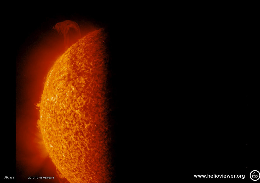 A Solar Eruption as the Earth Blocks SDO’s View of the Sun