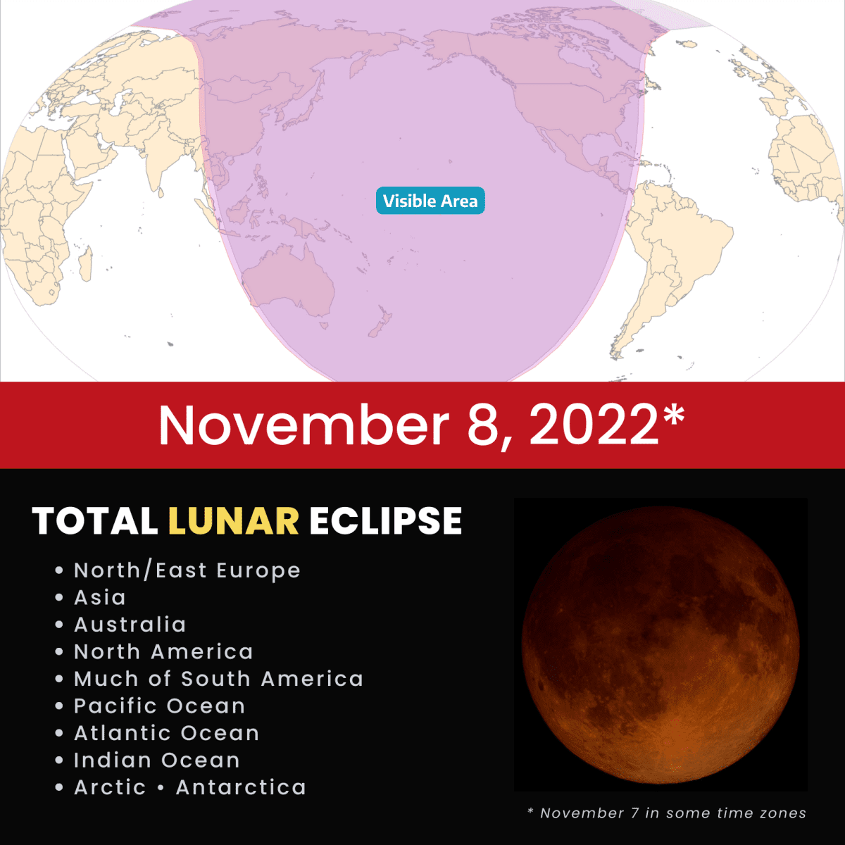 Total Lunar Eclipse — November 7-8, 2022