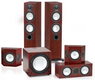 Monitor Audio Silver RX6 AV12 speaker system set.