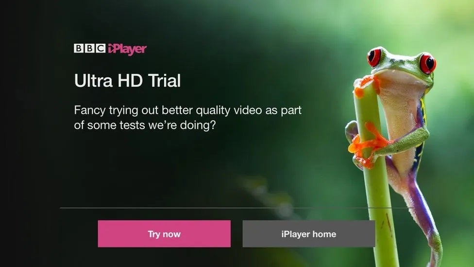 BBC iplayer UHD trials