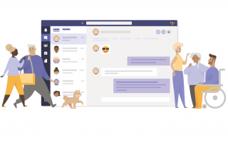 A wallpaper of Microsoft teams