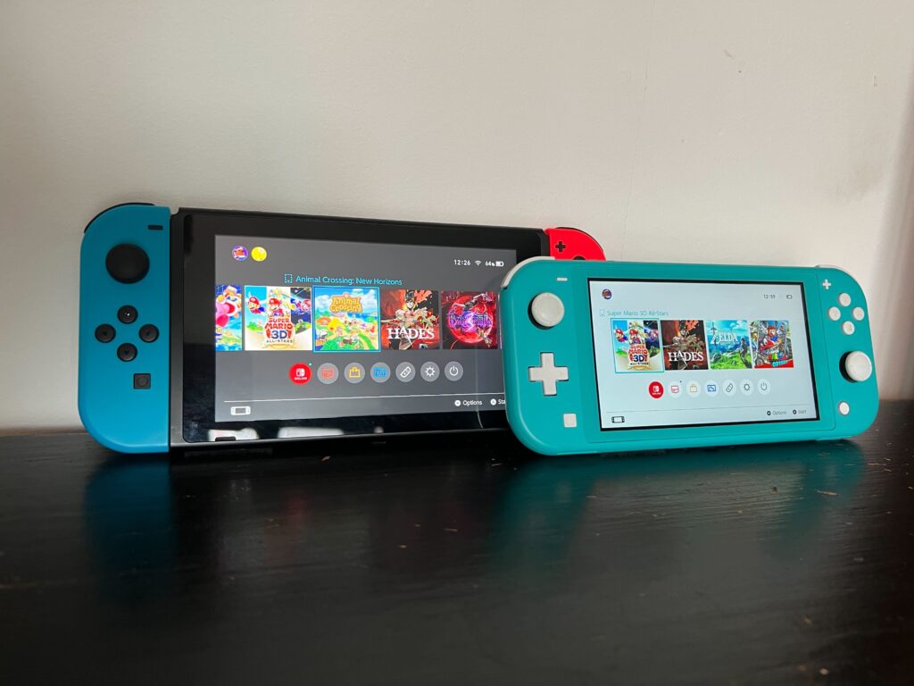 Nintendo Switch and Lite consoles