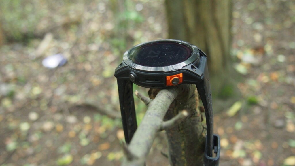 The side of the Garmin Fenix 7 Pro