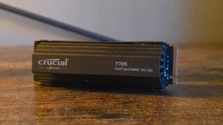 Crucial T705 sat on a shelf