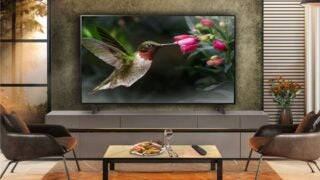 LG B4 55 inch TV in living room