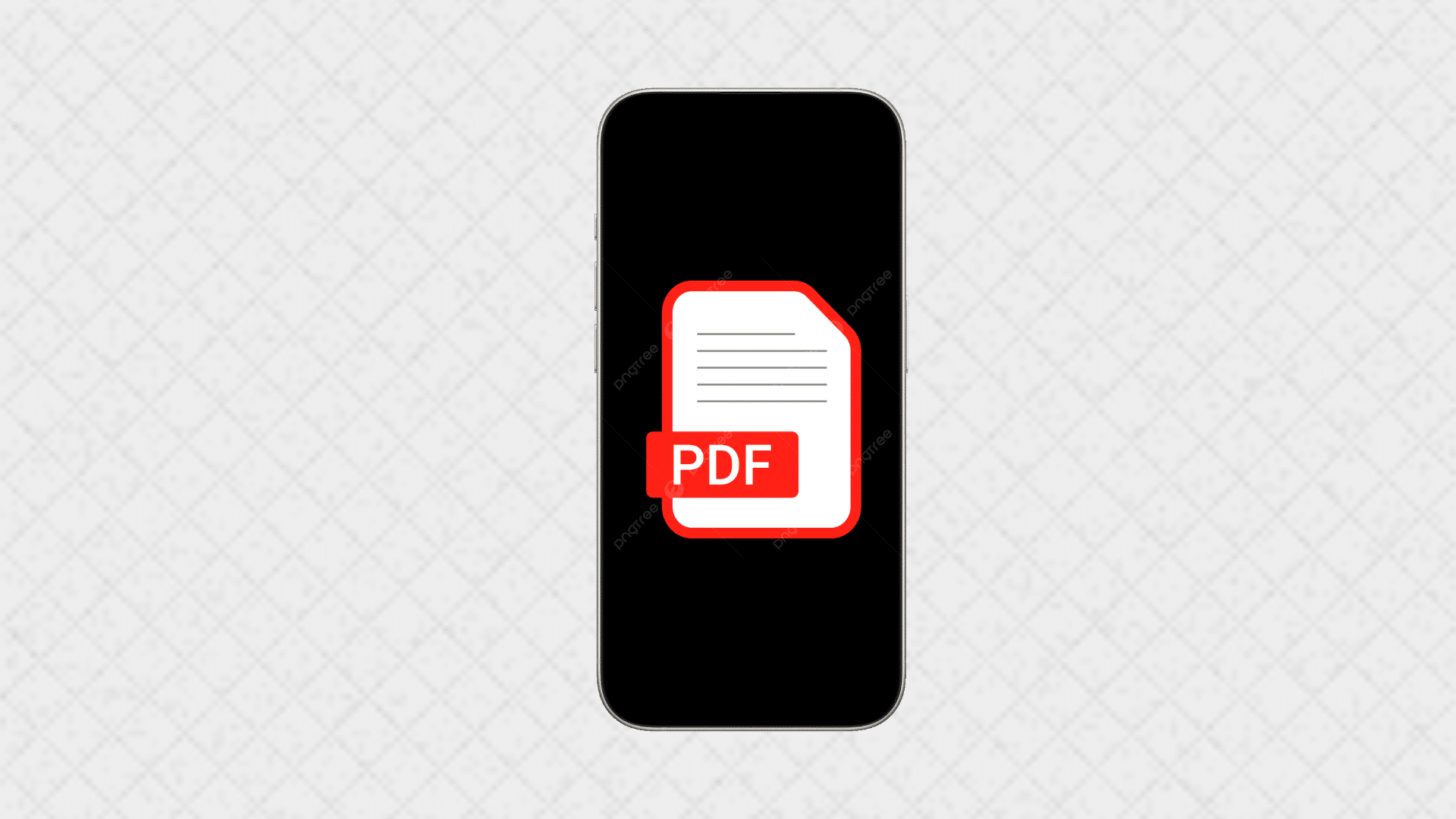 PDF file on an iPhone